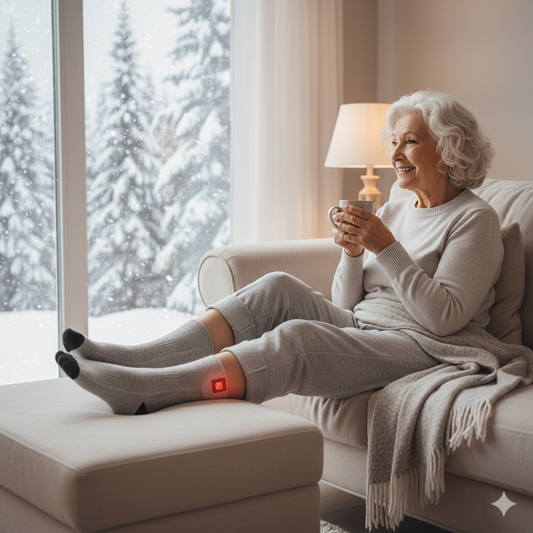 Winter Electric Heating Socks With Battery Box Rechargeable Anti-Cold Men Heated Foot Warmer Outdoor Camping Ski Sports